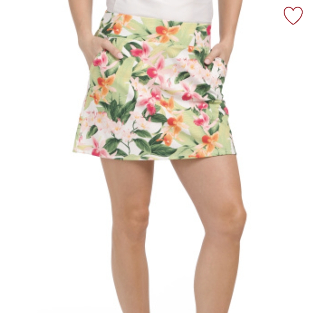 Tommy Bahama XL UPF 50 Active A-Line skort with 3 pockets